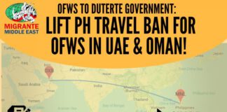 OFWs launch petition to lift travel ban to UAE, Oman