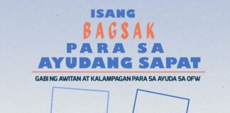 Gabi ng Awitan at Kalampagan para sa Ayudang Sapat para sa mga Migranteng Pilipino at Pamilya
