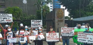Overseas Filipinos demand decent jobs at home, higher budget for welfare and protection services with the persisting global economic recession