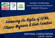 National Consultation: Advancing the Rights and Welfare of Filipino Migrants and their Families