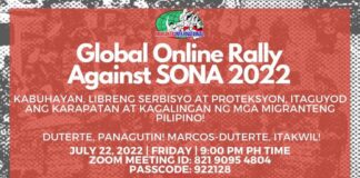 GLOBAL PROTESTS AGAINST SONA 2022