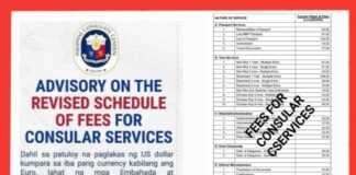 Statement of Protest Against the New Advisory on the Updated Schedule of Revised Schedule of Fees for Consular Services (All Eurozone Posts)