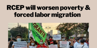 RCEP approval will worsen poverty, forced labor migration