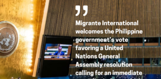 PH Gaza ceasefire vote should mean Palestinian refugee support