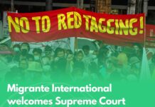 Migrante International welcomes Supreme Court ruling against red-tagging