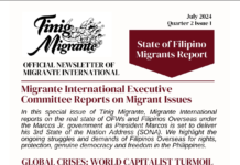 TINIG MIGRANTE JULY 7 Special Issue : STATE OF THE MIGRANTS