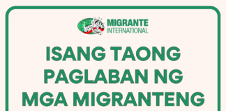 ISANG TAONG PAGLABAN NG MGA MIGRANTENG MANGGAGAWA SA TAONG 2025