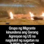 Migrant workers group condemn intensifying US War of Agression that wounded 3 OFWs in Kuwait