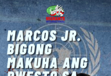 MARCOS JR. BIGONG MAKUHA ANG PWESTO SA UN SECURITY COUNCIL